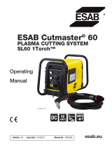 ESAB ESAB Cutmaster 60 Plasma Cutting System Manual de utilizare