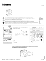 Bticino F41TMAN Instrucțiuni de utilizare