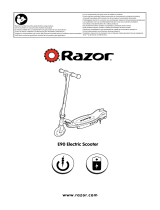 Razor E90 Accelerator Electric Scooter Manual de utilizare