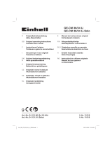 EINHELL Expert GE-CM 36/34 Li (2 x 3,0Ah) Manual de utilizare