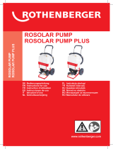 Rothenberger Solar filling pump ROSOLAR Pump Manual de utilizare