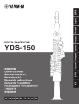 Yamaha YDS-150 Digital Saxophone Manual de utilizare