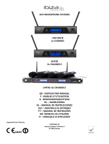 Ibiza Sound UHF20 Manual de utilizare