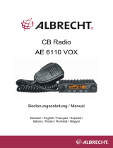 Albrecht 4010507032080 AE 6110 VOX CB Radio Manual de utilizare