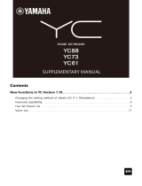 Yamaha YC73 Manual de utilizare