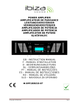 Ibiza Sound AMP1000USB-BT Manualul proprietarului