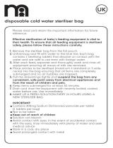 mothercare Disposable Cold Water Steriliser Bag Manualul utilizatorului