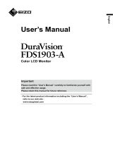 Eizo FDS1903-A Manual de utilizare