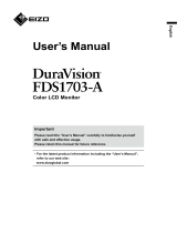 Eizo FDS1703-A Manual de utilizare