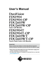 Eizo FDU2603WT Manual de utilizare