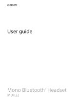 Sony MBH22 Manual de utilizare