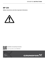 Grundfos MP 204 Instructions Manual
