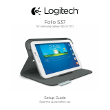 Logitech Folio Case S37 Samsung 3 Pink Ghid de instalare