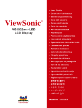 ViewSonic VG1932wm-LED Manual de utilizare