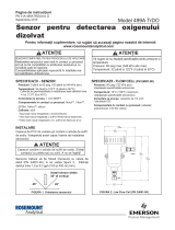 Rosemount 499ATrDO Trace Dissolved Oxygen Sensor Abridged Manualul proprietarului