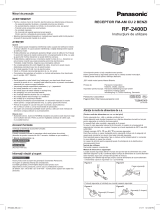 Panasonic RF2400D Instrucțiuni de utilizare
