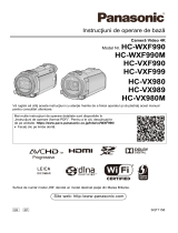 Panasonic HCVXF999 Instrucțiuni de utilizare
