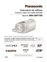 Panasonic HDCSDT750EB Instrucțiuni de utilizare