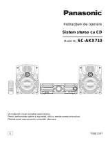 Panasonic SCAKX710E Instrucțiuni de utilizare