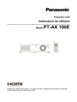 Panasonic PTAX100E Instrucțiuni de utilizare