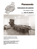 Panasonic KXFL403FX Instrucțiuni de utilizare