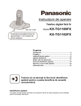 Panasonic KXTG1100FX Instrucțiuni de utilizare