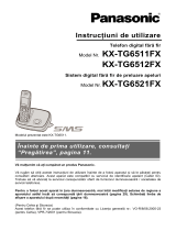 Panasonic KXTG6511FX Instrucțiuni de utilizare