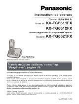 Panasonic KXTG6621FX Instrucțiuni de utilizare