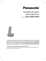 Panasonic KXTGE110FX Instrucțiuni de utilizare