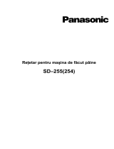 Panasonic SD254 Instrucțiuni de utilizare