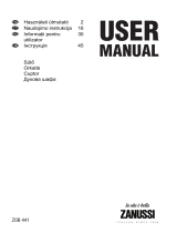 Zanussi ZOB441X Manual de utilizare