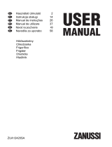 Zanussi ZUA12420SA Manual de utilizare