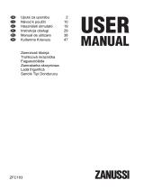 Zanussi ZFC103 Manual de utilizare