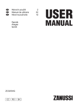 Zanussi ZCG55HGW Manual de utilizare