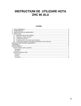 Zanussi ZHC95ALU Manual de utilizare