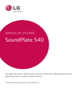 LG SOUNDPLATE540 Manual de utilizare