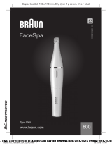 Braun 800, Face Manual de utilizare