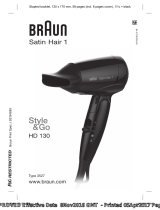 Braun HD 130, Style&Go, Satin Hair 1 Manual de utilizare