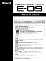 Roland E-09 Manual de utilizare
