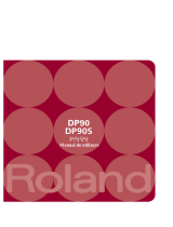 Roland DP-90 Manual de utilizare