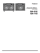 Roland GA-212 Manual de utilizare