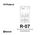 Roland R-07 Manual de utilizare