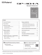 Roland SP-404A Manual de utilizare