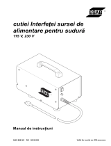 ESAB Welding power source interface Manual de utilizare