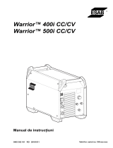 ESAB Warrior™ 400i cc/cv, Warrior™ 500i cc/cv Manual de utilizare