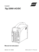 ESAB Caddy Tig 2200i AC/DC Manual de utilizare