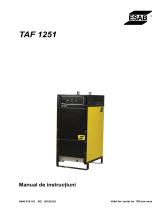 ESAB TAF 1251 Manual de utilizare