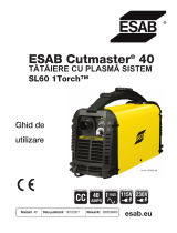 ESAB CUTMASTER 40 PLASMA CUTTING SYSTEM Manual de utilizare