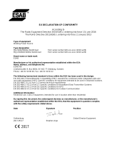 ESAB Mig U5000i/U5000iw WeldCloud™ Declaratie de conformitate