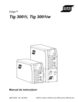 ESAB Tig 3001i, Tig 3001iw Manual de utilizare